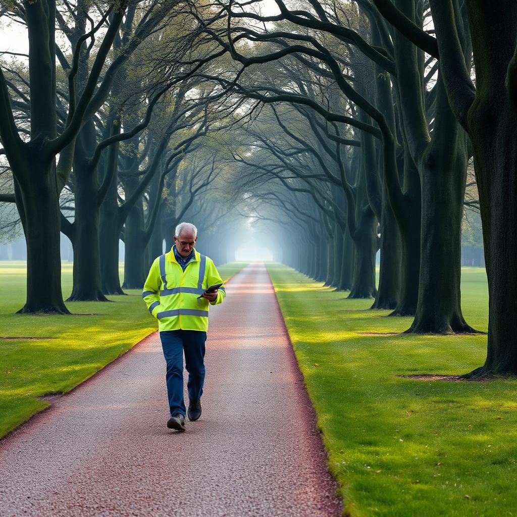 Tree health & safety survey of an avenue of mature limes on a country estate